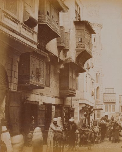 Egyptian Street Scene, 1893 by English Photographer